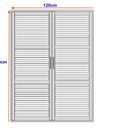 Ver imagem 2 de Porta Balcão de Aço Laminada 215x120cm com Vidro Ideal Crv Esquadrias