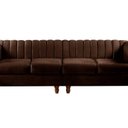 Ver imagem 2 de Sofá 4 Lugares Decoração Retrô Clássico Realeza Chesterfield Marrom