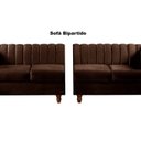 Ver imagem 4 de Sofá 4 Lugares Decoração Retrô Clássico Realeza Chesterfield Marrom