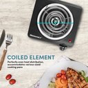 Ver imagem 4 de Elite Gourmet Esb100b Placa Elétrica de Queima Única Preto 1000w