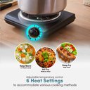 Ver imagem 6 de Elite Gourmet Esb100b Placa Elétrica de Queima Única Preto 1000w