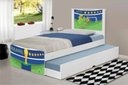 Ver imagem 3 de Cama Bicama Juvenil Adesivada Copa do Mundo Brasil com Colchões