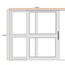 Ver imagem 2 de Porta de Correr de Aço 215x160cm com Vidro Ideal Crv Esquadrias