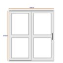 Ver imagem 2 de Porta de Correr de Aço 215x160cm com Vidro Ideal Crv Esquadrias Abertura Direita