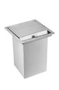 Ver imagem 1 de Lixeira Quadrada Pia Cozinha Embutir 4 L Inox 304