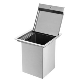 Lixeira Quadrada Pia Cozinha Embutir 4 L Inox 304 - 2