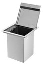 Ver imagem 2 de Lixeira Quadrada Pia Cozinha Embutir 4 L Inox 304