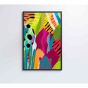 Ver imagem 3 de Quadro Pintura Aquarela Tropical 2 60x40 Cm Tecido Canvas