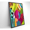 Ver imagem 7 de Quadro Pintura Aquarela Tropical 2 60x40 Cm Tecido Canvas