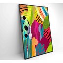 Ver imagem 5 de Quadro Pintura Aquarela Tropical 2 60x40 Cm Tecido Canvas