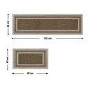 Ver imagem 5 de Kit Tapete Passadeira 2 Pç Cozinha Antiderrapante Js Mol M87