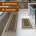 Ver imagem 3 de Kit Tapete Passadeira 2 Pç Cozinha Antiderrapante Js Mol M87