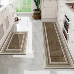 Kit Tapete Passadeira 2 Pç Cozinha Antiderrapante Js Mol M87 - 1