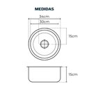 Ver imagem 2 de Cuba Redonda com Aço Inoxidável 304