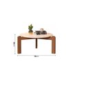 Ver imagem 3 de Mesa de Centro Austria Decorativa Pés em Madeira Maciça:off White