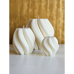 Trio de Velas Decoração Wave - 3 Peças - 1