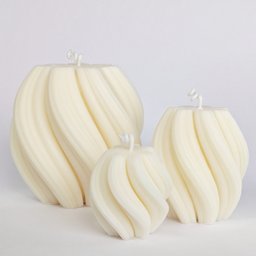Trio de Velas Decoração Wave - 3 Peças - 4