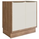 Ver imagem 2 de Balcão Cozinha Modular 100% MDF Édez Uno, 2 Portas 80 cm, Off White e Louro Freijó