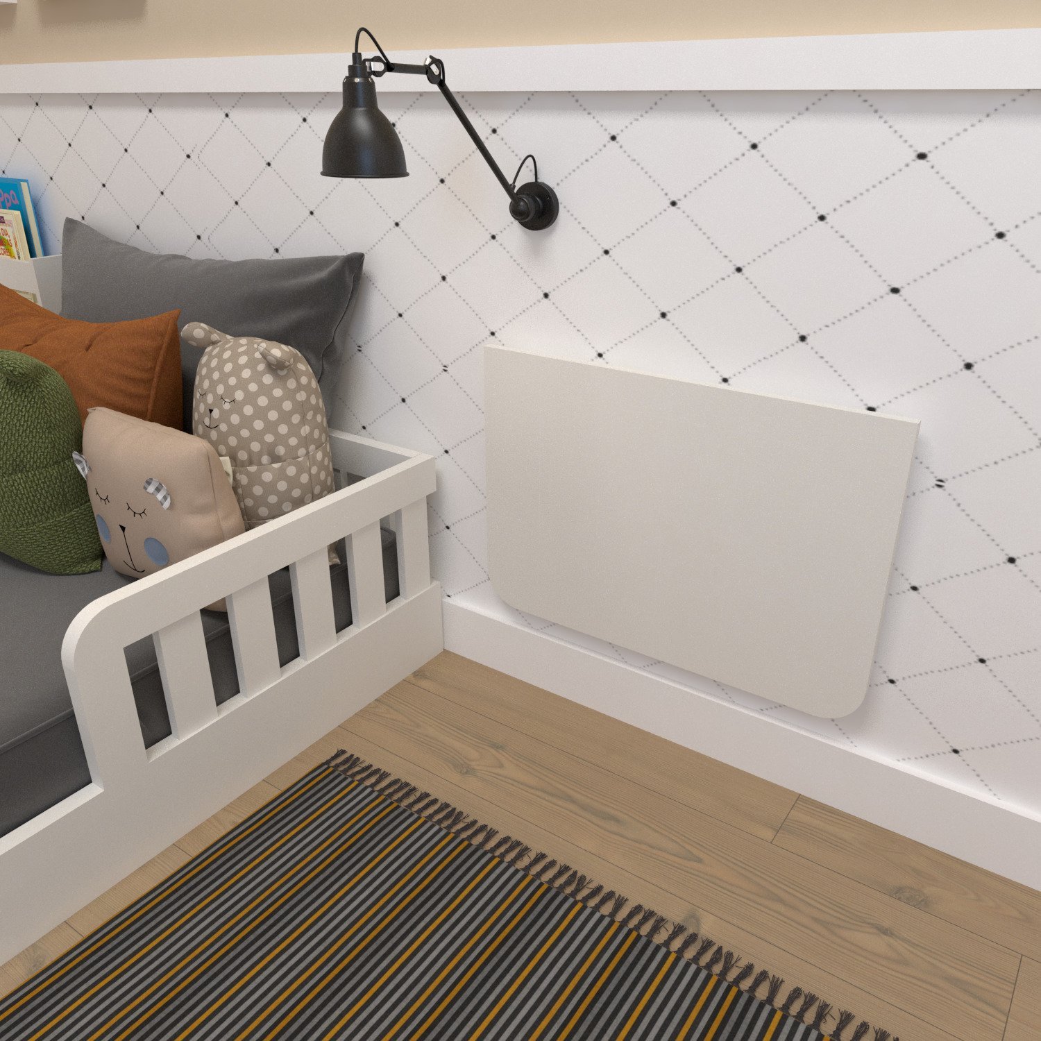 Mesa Infantil Dobrável 60cm com Canto Arredondado - 7