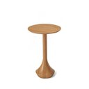Ver imagem 1 de Mesa de Canto Redonda de Madeira Mahal Medida Altura: 63cm Cor Champagne
