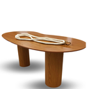 Ver imagem 3 de Mesas de Jantar Orgânicas Bean 1.98x122cm Freijo Modelar Moveis Mesa de Jantar Orgânica