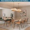 Ver imagem 6 de Kit 2 Cadeiras Toscana Fratini Aço Preto Encosto Madeira Tela Rattan Sintética Assento Pu Caramelo