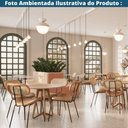 Ver imagem 7 de Kit 2 Cadeiras Toscana Fratini Aço Preto Encosto Madeira Tela Rattan Sintética Assento Pu Caramelo