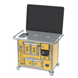 Fogao a Lenha N 2 Gab Sec Xv Chapa de Aluminio Amarelo Se - 4