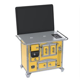 Fogao a Lenha N 2 Gab Sec Xv Chapa de Aluminio Amarelo Se - 1