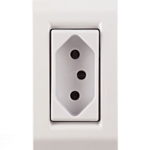 Conjunto para Móvel 1 Tomada 2p+t 20 a Tramontina Liz Branca Tramontina