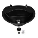 Ver imagem 1 de Lavatório Plástico 3,8l + Sifão Universal Preto Lavabo Astra