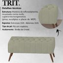 Ver imagem 3 de Puff Puf Para Sala 100 cm Pes Madeira Trit Veludo SL 940 Peer