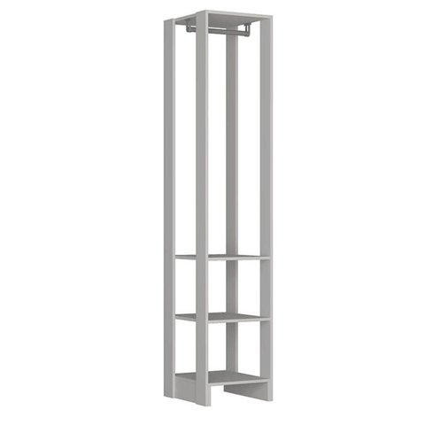 Closet com 1 Cabideiro e 2 Prateleiras 40 Cm Branco Yes Ey1050