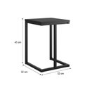 Ver imagem 4 de Conjunto 2 Banquetas Sala de Jantar Tubo Preto Madeirado Preto