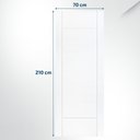 Ver imagem 2 de Folha de Porta Maciça 210x70cm Eucalipto Pm95 Clean Cruzeiro Portas Fundo Primer