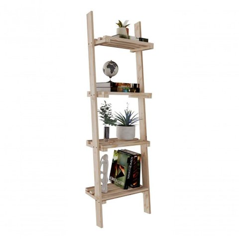 Conjunto Estante Organizar Minimalista Estante 100% Pinus e Arara para Roupas e Utensilios em Geral