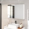 Armário Espelheira para Banheiro 80cm Aurora com 2 Portas de Espelho - 1