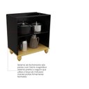 Ver imagem 3 de Balcão de Cozinha 2 Portas MDF 80cm Joy Yescasa Preto