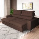 Ver imagem 1 de Sofá Reclinável 3 Lugares 250 cm Gold Star Platinum Marrom