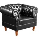 Ver imagem 5 de Sofá Dom Pedro Chesterfield Modulado 4 Lugares 2 Poltronas Decoração Sara Recepção Preto