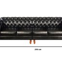 Ver imagem 2 de Sofá Dom Pedro Chesterfield Modulado 4 Lugares 2 Poltronas Decoração Sara Recepção Preto