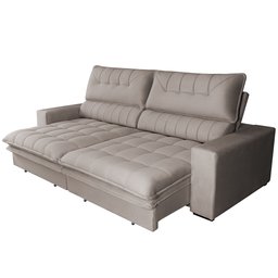 Sofá Regulável 3 Lugares 210 cm Gold Star Marrom Platinum Tabaco - 2 Sofá Regulável 3 Lugares 210 cm Gold Star Marrom Platinum Tabaco - 2