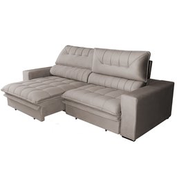 Sofá Regulável 3 Lugares 210 cm Gold Star Marrom Platinum Tabaco - 4 Sofá Regulável 3 Lugares 210 cm Gold Star Marrom Platinum Tabaco - 4