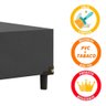 Cama Box Baú Casal Colchão Molas Flora Gazin + Box Sintético 52x138x188 Preto - 3