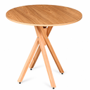 Ver imagem 1 de Mesa Redonda de Madeira - June de 80cm Cor Freijó