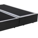 Ver imagem 2 de Base Box Casal Bipartido Santo Box Sintético 40x138x188:preto