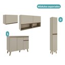 Ver imagem 6 de Armário de Cozinha Completa Atlanta Slim Amêndoa