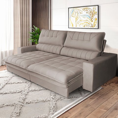 Sofá Reclinável 3 Lugares 300 Cm Gold Star