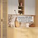 Ver imagem 6 de Cozinha Completa 100 Mdf 8 Peças com Espaço para Micro-ondas, Ilha e Tampo 340cm Aura Luciane Móveis