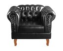 Ver imagem 5 de Conjunto Sofá Chesterfield 3 Lugares + 2 Poltronas Dom Pedro Preto
